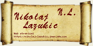 Nikolaj Lazukić vizit kartica